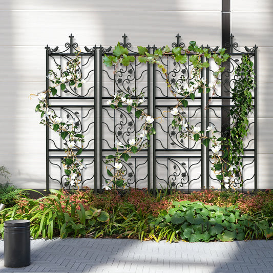 Garden Trellis Decorative Outdoor Metal Fence Panel For Climbing Plants