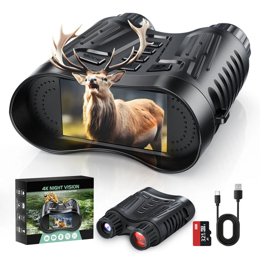 DIYIMIN Night Vision Binoculars 8x Digital Zoom 1080P IR Video Recording