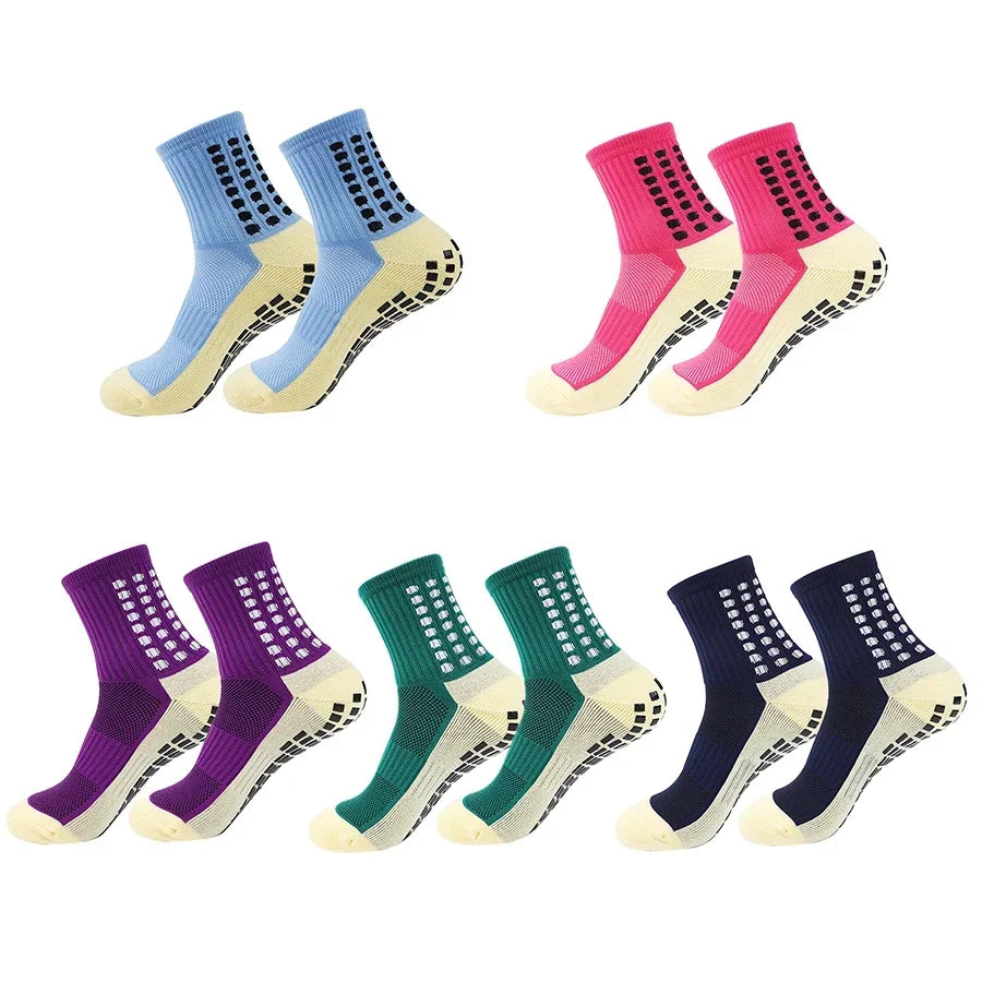 GIOIO Football Socks Non Slip Silicone Dots Mid Calf Sports