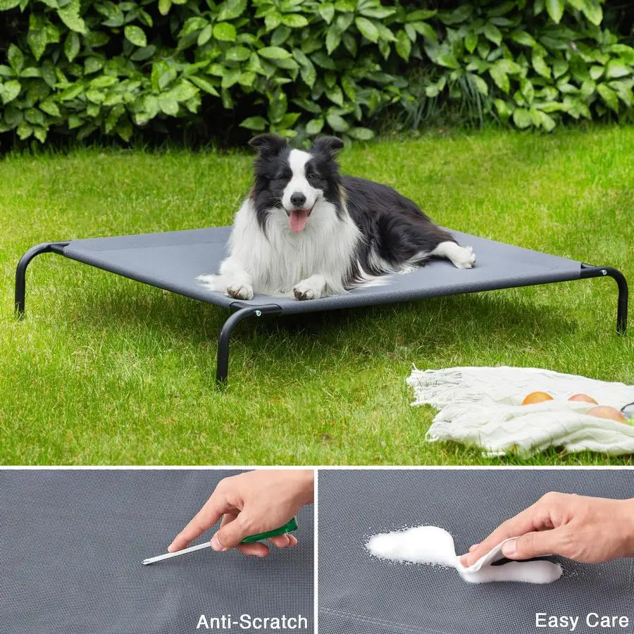 Elevated Cooling Dog Bed for Large Dogs Portable Indoor Outdoor