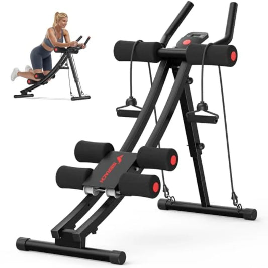 Dual Track Ab Machine Adjustable Ab Trainer For Home Gym Ergonomic Arc