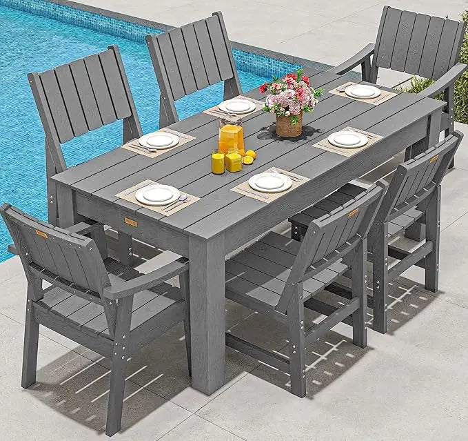 HDPE Outdoor Patio Table And Chairs Set For Dining