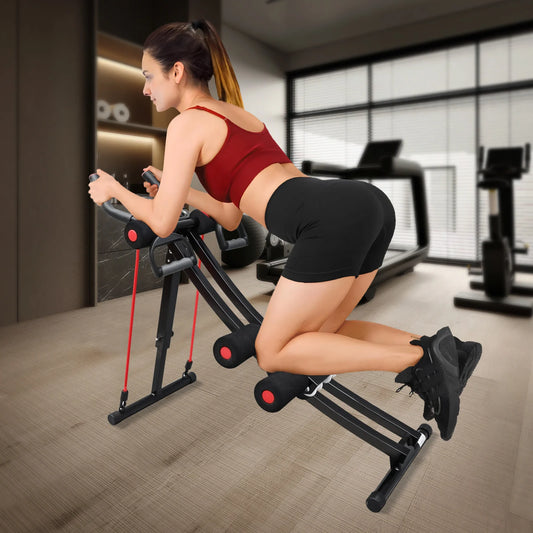 GIKPAL Foldable Ab Machine Abdominal Trainer With LCD Display Max 440lbs