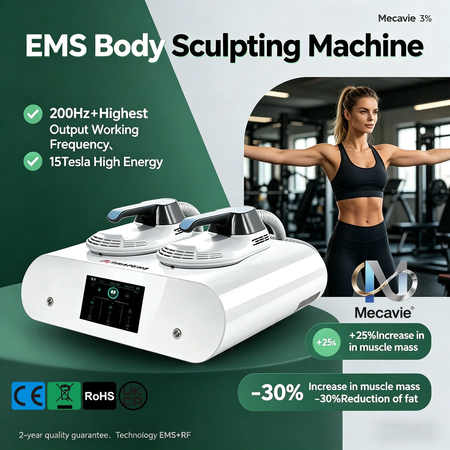 Emsnova 2 In 1 Electromagnetic Body Shaping Machine Portable Home