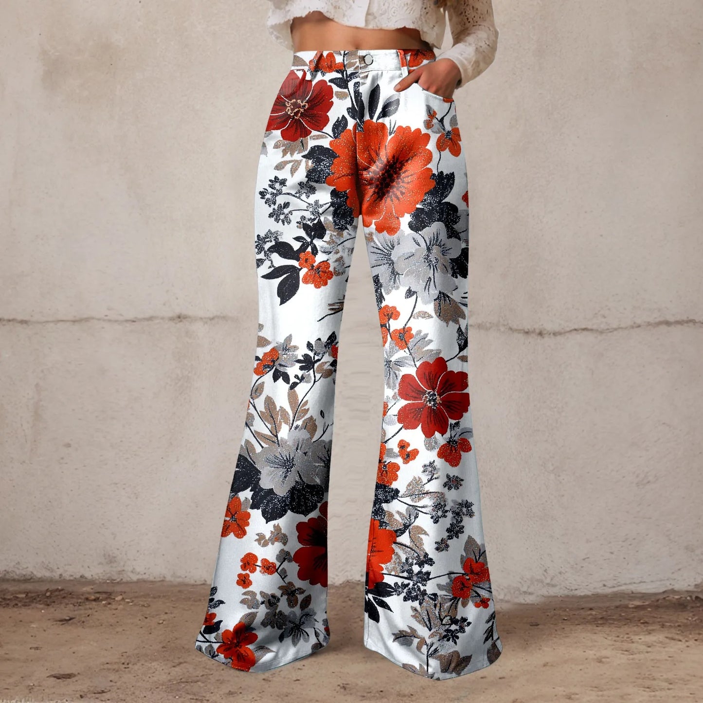Baggy High Waist Wide Leg Denim Jeans For Women Vintage