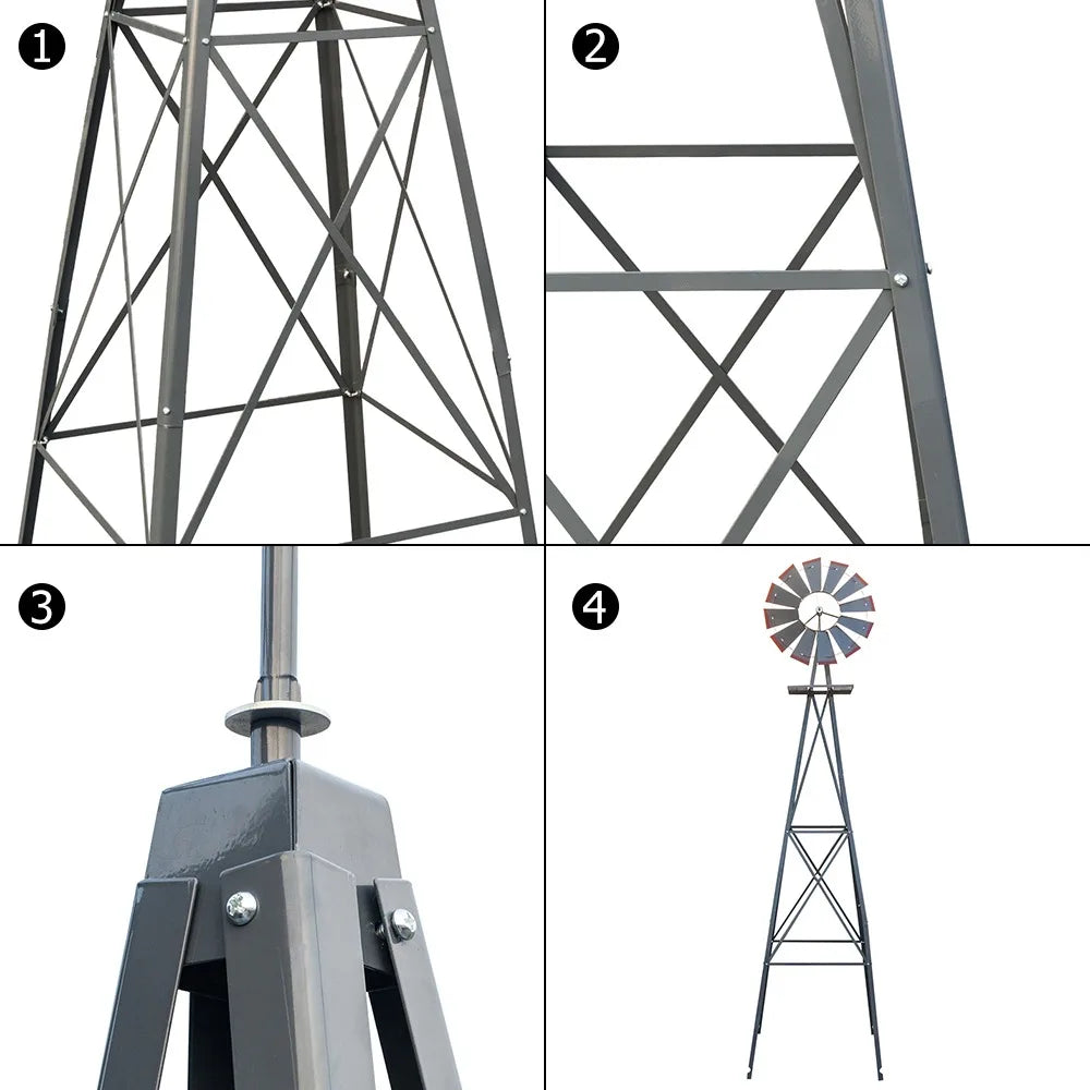 Weather Resistant Yard Garden Windmill For Outdoor Patio Decoration