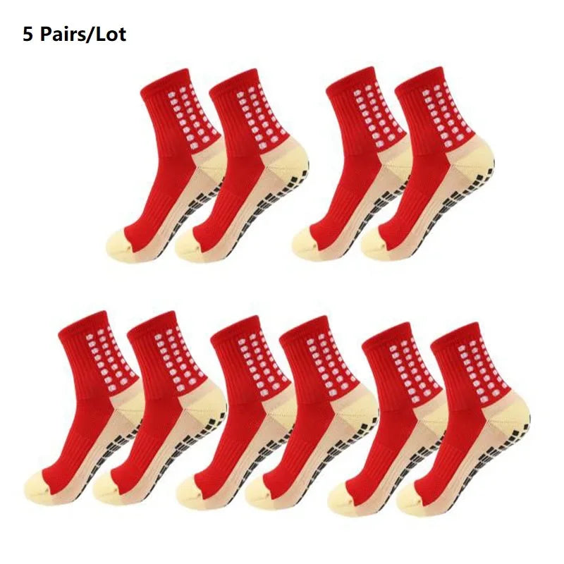 GIOIO Football Socks Non Slip Silicone Dots Mid Calf Sports