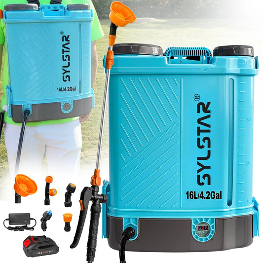 Battery Powered Backpack Sprayer 100 PSI Electric Garden Sprayer