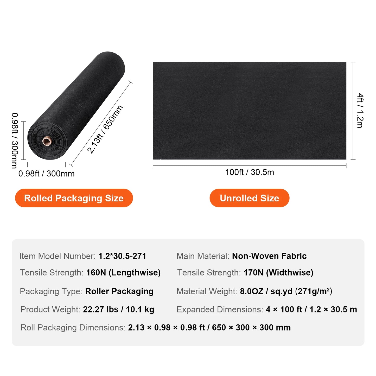 Non Woven Geotextile Fabric For Weed Barrier And Drainage