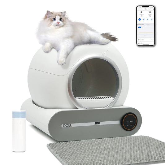 DOEL Self Cleaning Cat Litter Box with Smart App Control