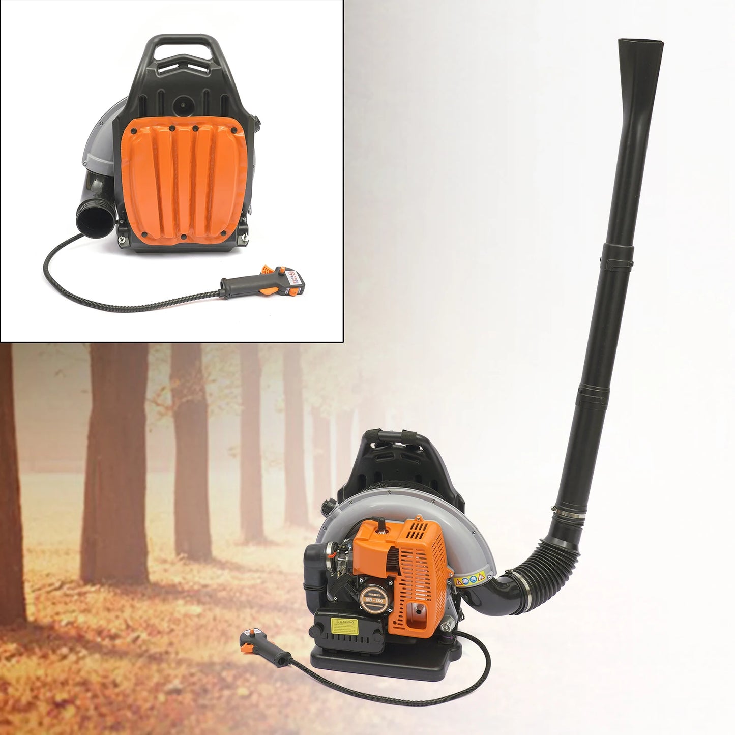 Gasoline Powered Backpack Leaf Blower For Road Sweeping