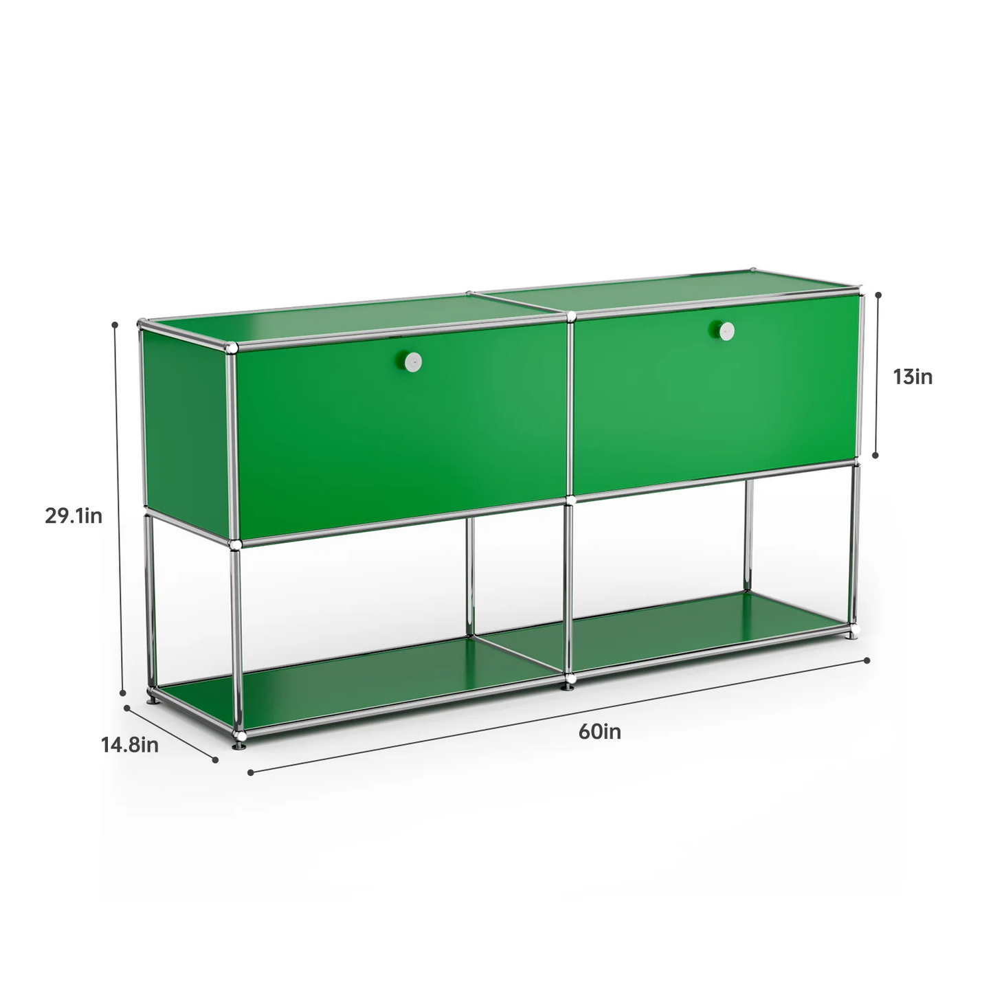 Furgle Modern Modular Metal Storage Cabinet Sideboard