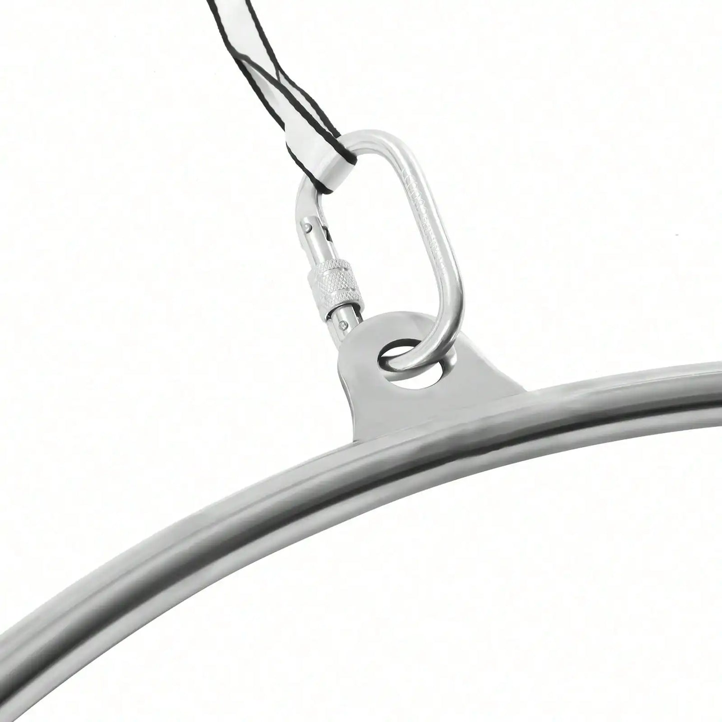 Aerial Lyra Hoop Gymnastic Ring Stainless Steel 350Kg Weight Capacity