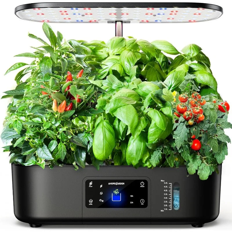 Indoor Herb Garden Kit With Grow Light Hydroponic Planter