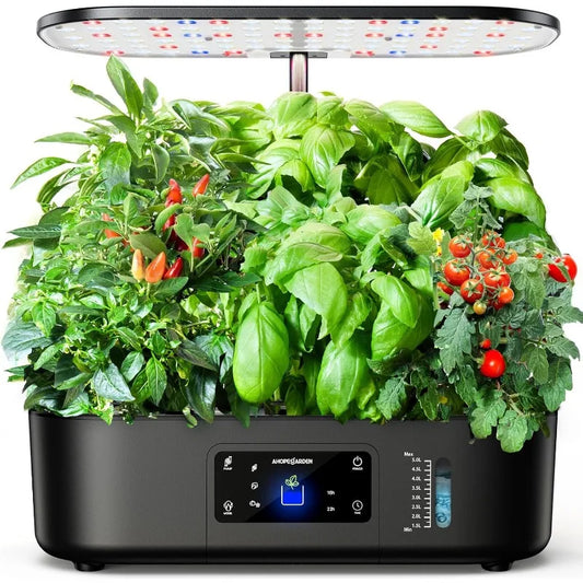 Indoor Herb Garden Kit With Grow Light Hydroponic Planter