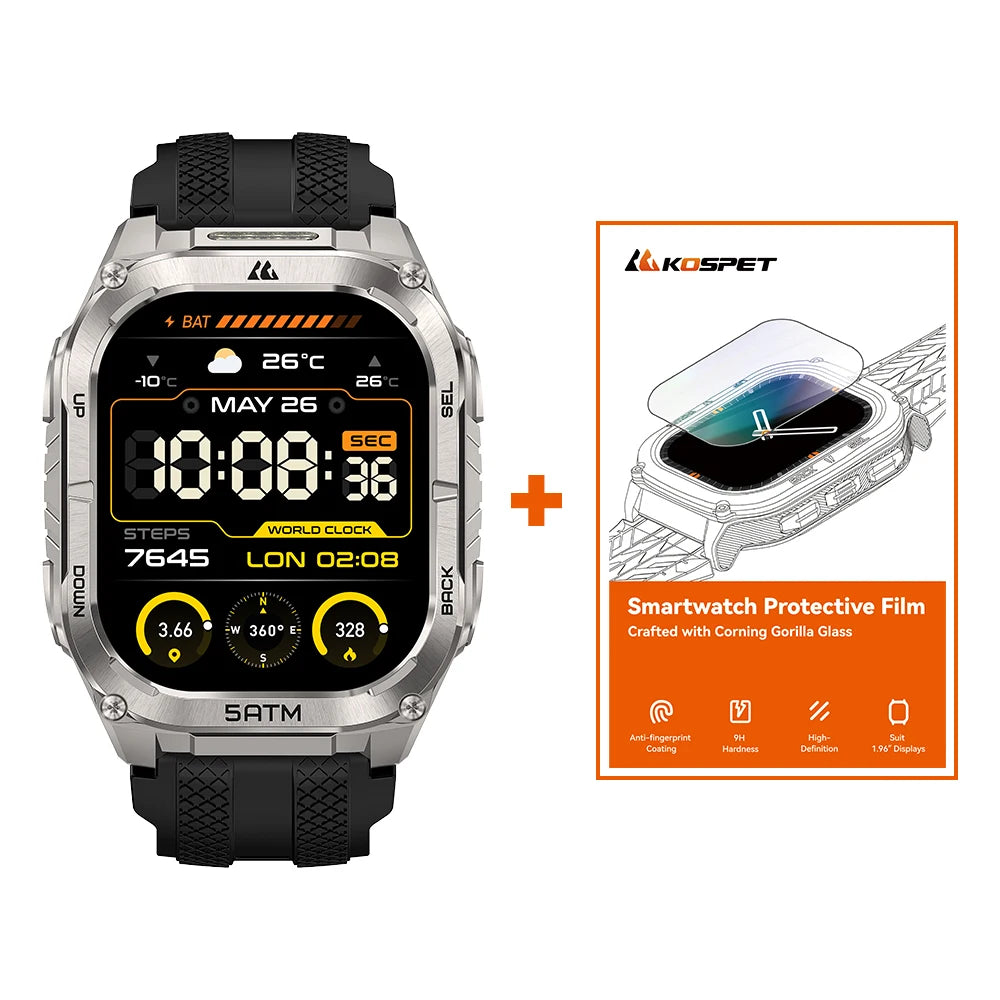 KOSPET Tank M4C GPS Smartwatch for Men with Health Tracking