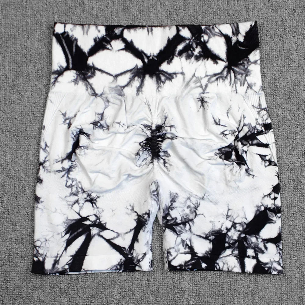 Women Yoga Shorts High Elastic Gym Push Up Running Fitness