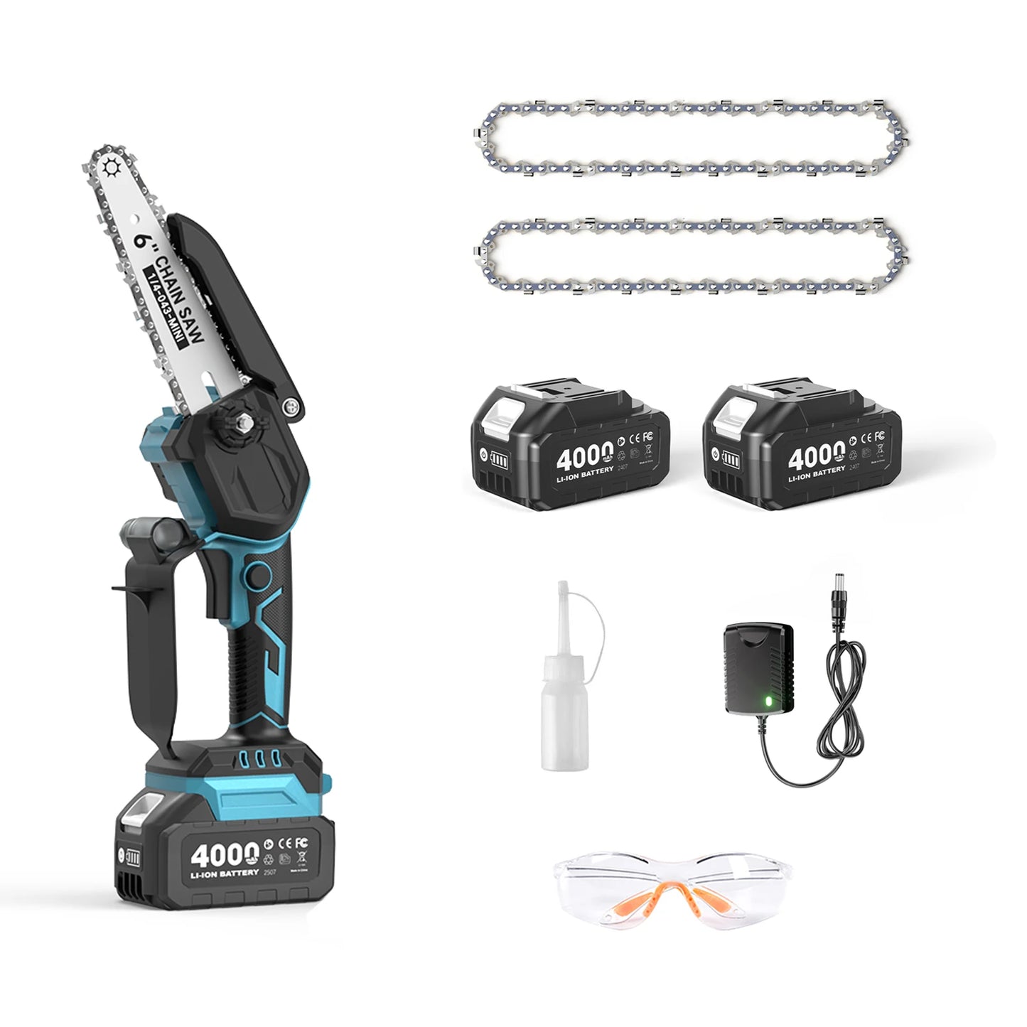 TaskStar 4 In 1 Cordless Garden Pole Saw Pruner Tool