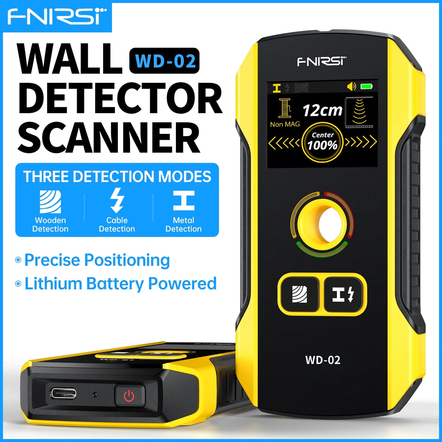 FNIRSI WD01 WD02 Metal Detector Wall Scanner For Studs And Wires