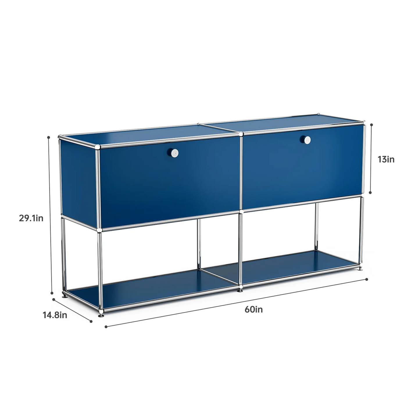Furgle Modern Modular Metal Storage Cabinet Sideboard