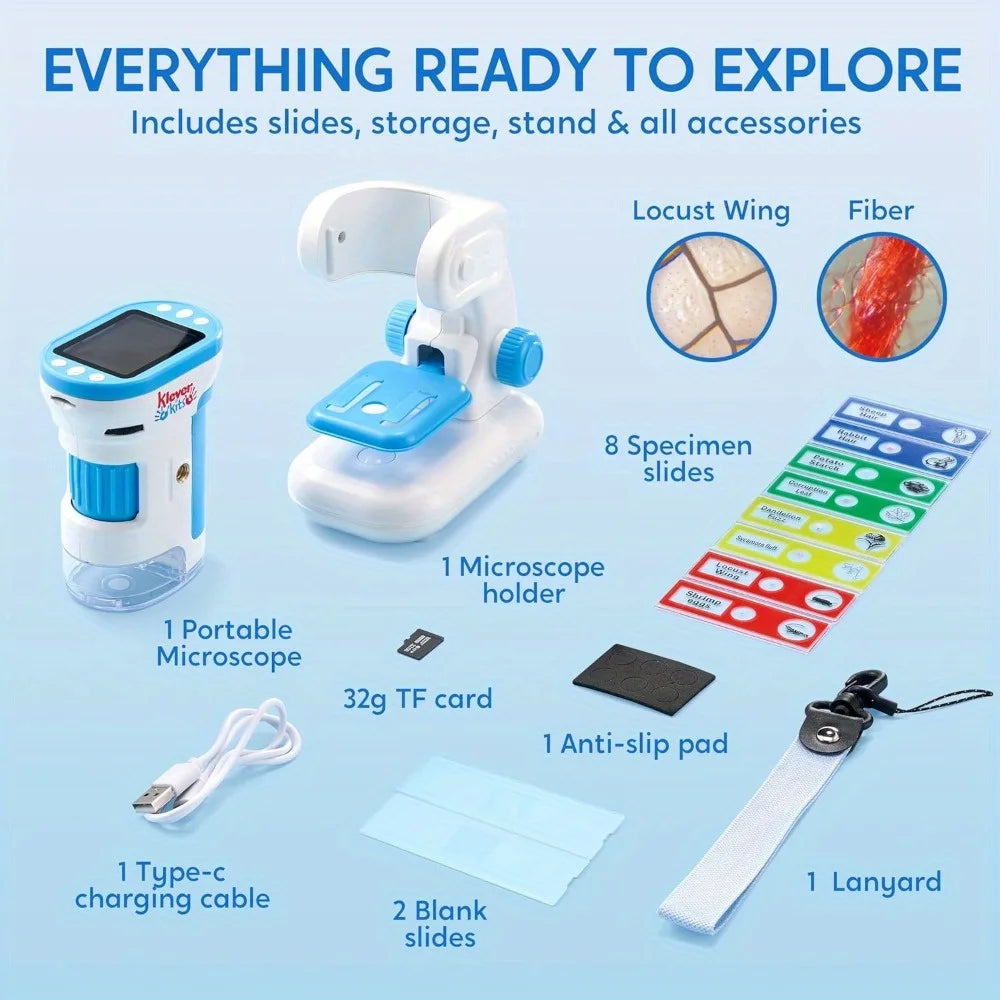 Joyfy 2in1 Handheld 1000X HD Microscope With LED Screen
