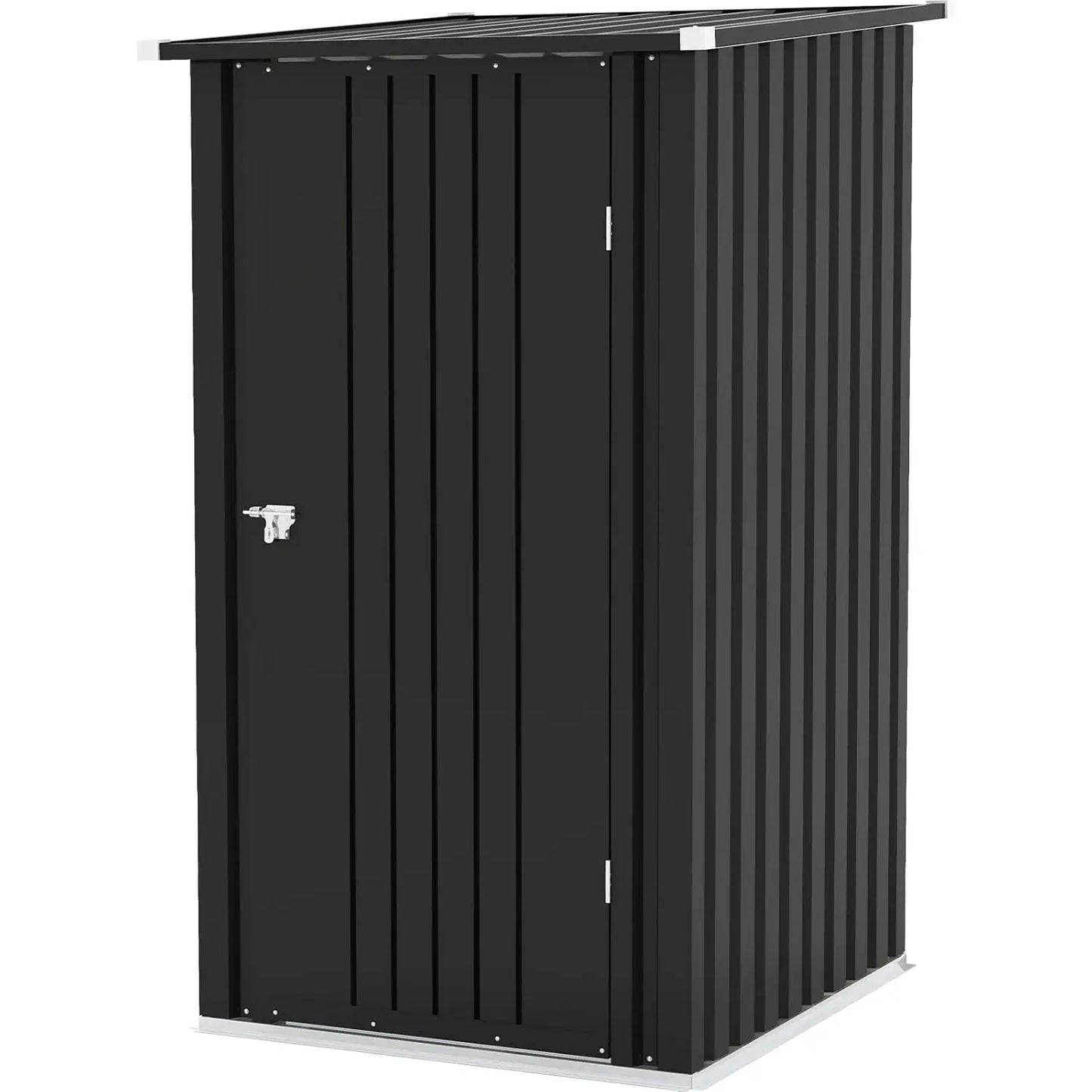 Outdoor Storage Shed Sloping Roof Lockable Door Garden Patio