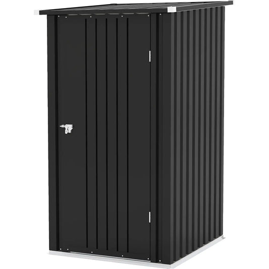 Outdoor Storage Shed Sloping Roof Lockable Door Garden Patio