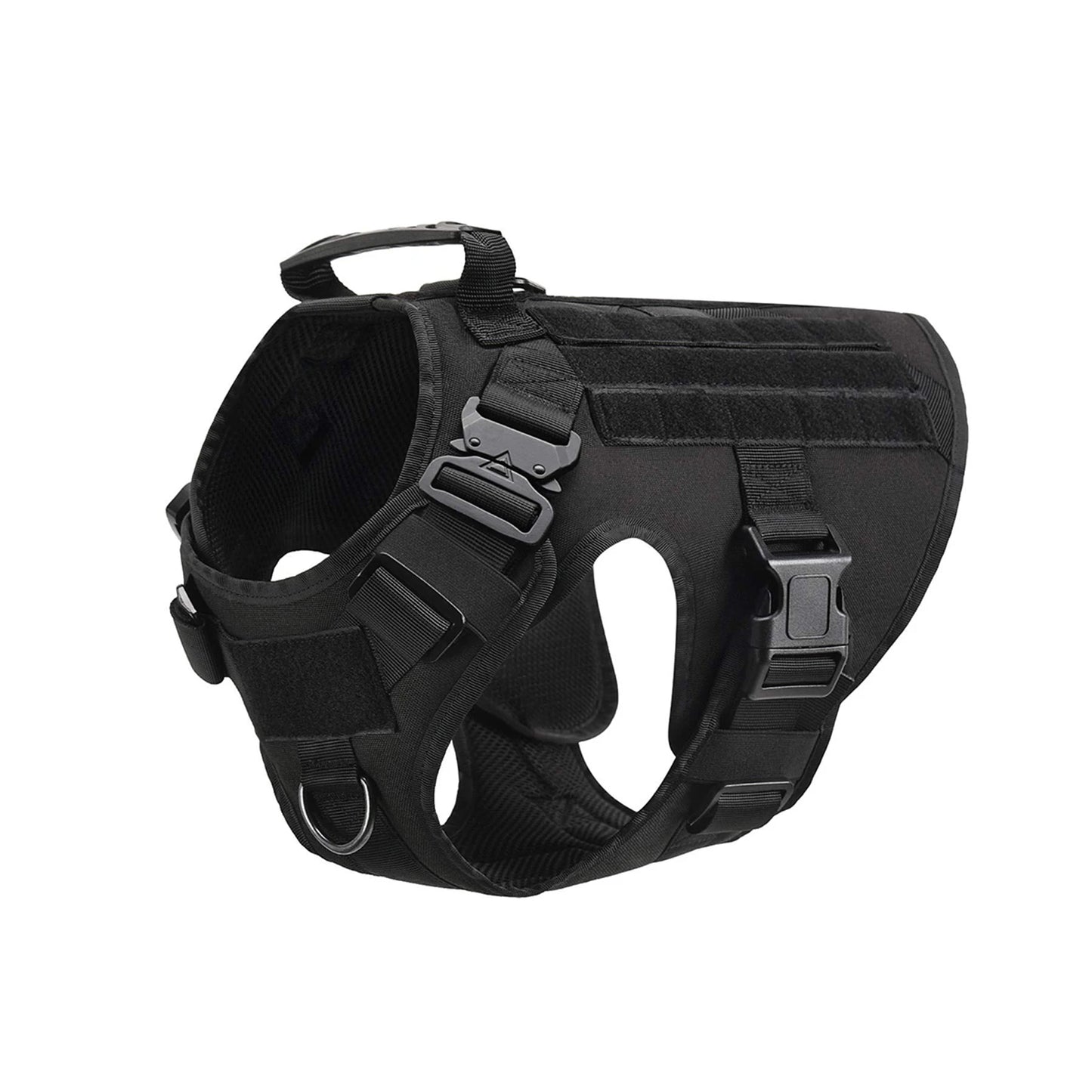 Tactical Dog Harness With Molle Pouches For Medium Large Dogs