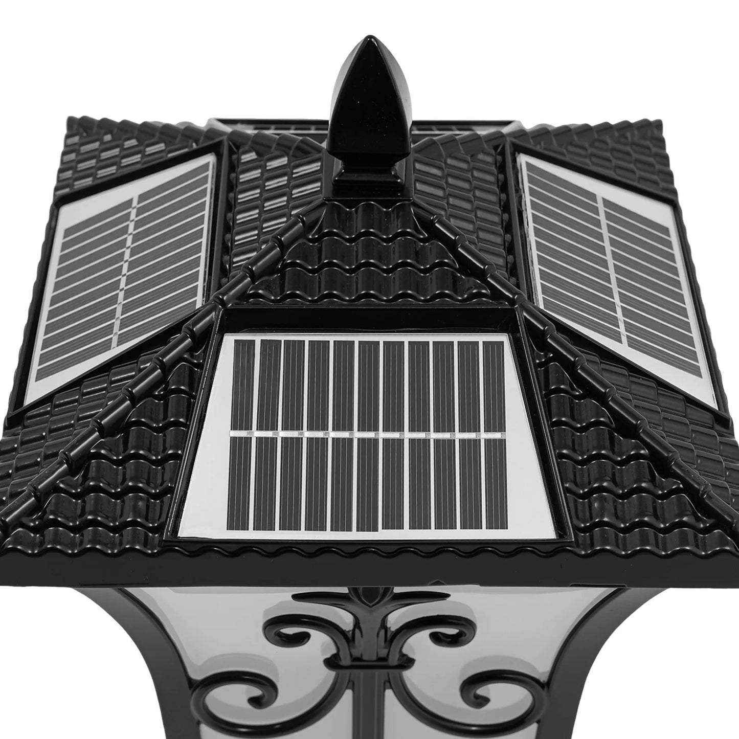 Bymaocar Outdoor Solar Post Light With Remote Control