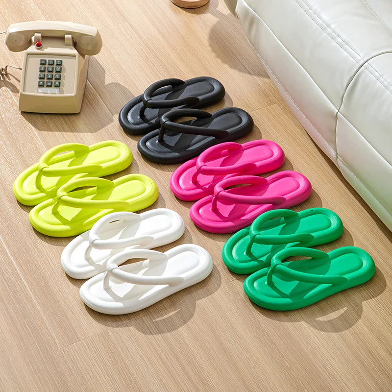 Soft Sole EVA Womens Flip Flops Non Slip Cloud Slippers