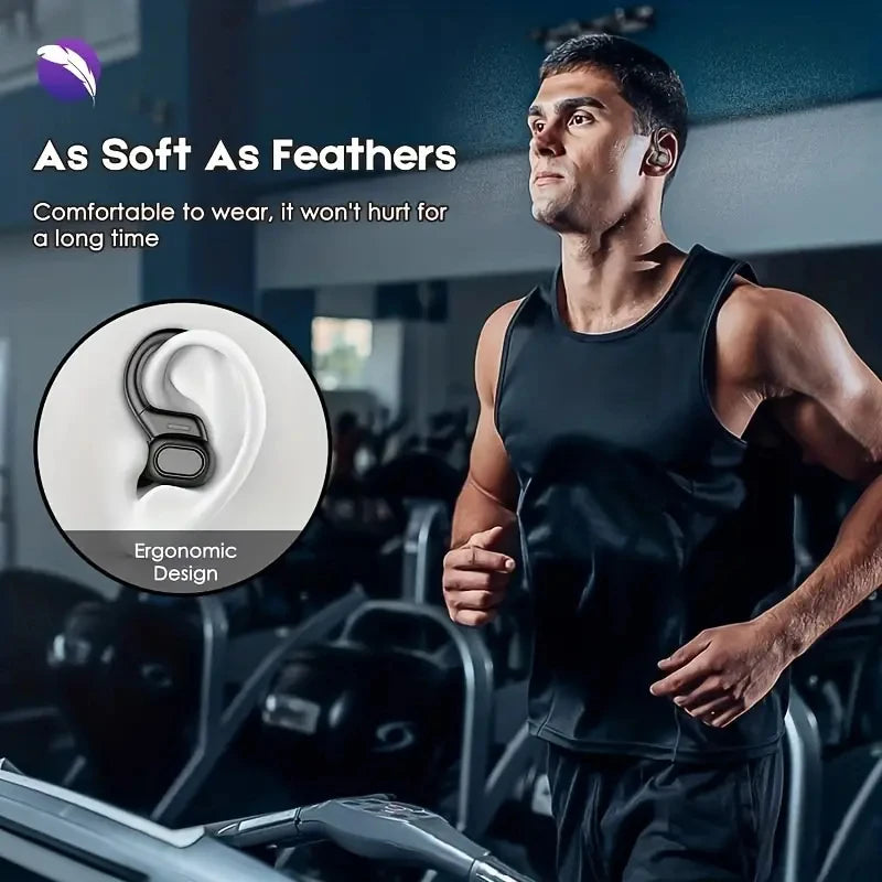 SHUKE Bluetooth Earbuds Wireless Earphones Sport EarHook Headset 9D