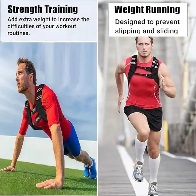 Weighted Vest With Included Weights For Training And Cardio