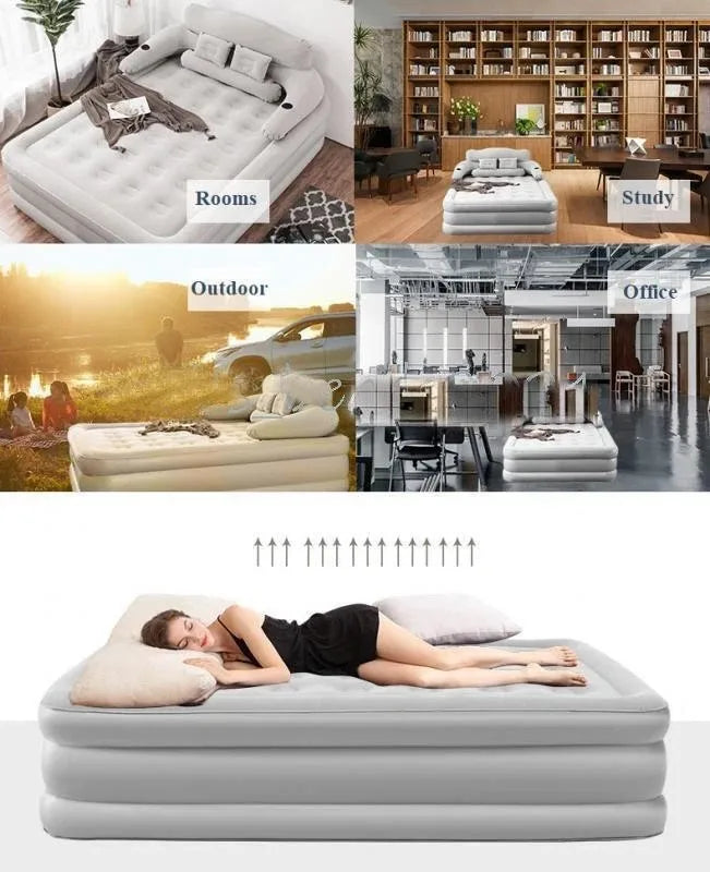 Air Mattress Sofa Bed for Outdoor and Indoor Camping Couch