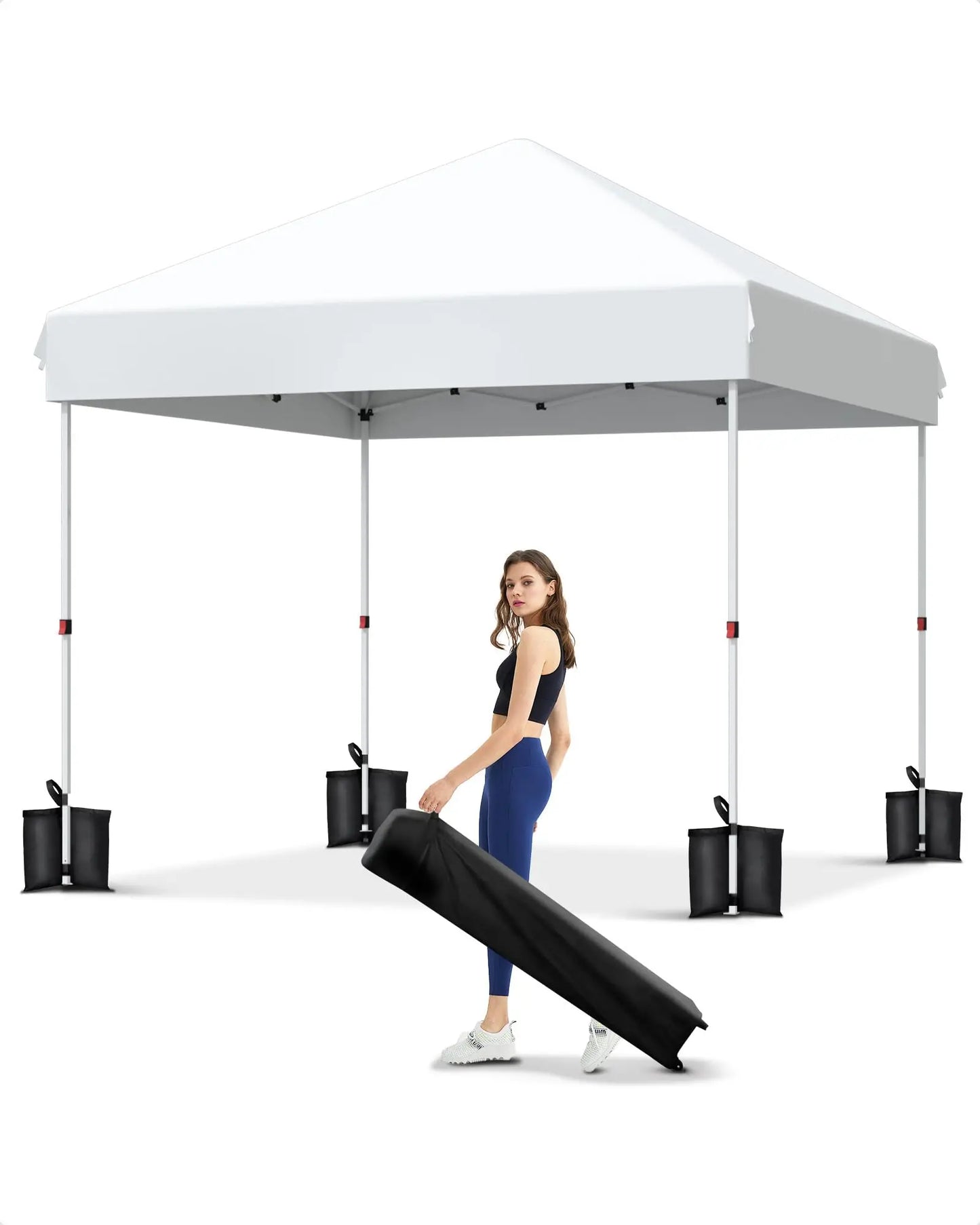 Pop Up Canopy Tent Waterproof Instant Shelter Wheeled Bag