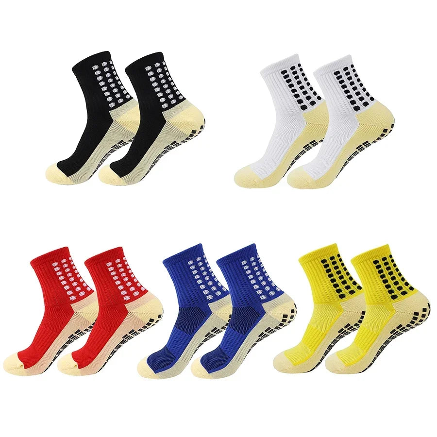 GIOIO Football Socks Non Slip Silicone Dots Mid Calf Sports