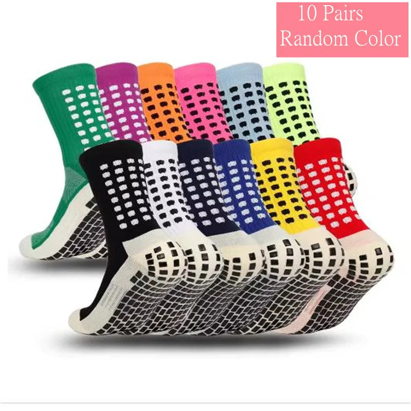 GIOIO Football Socks Non Slip Silicone Dots Mid Calf Sports