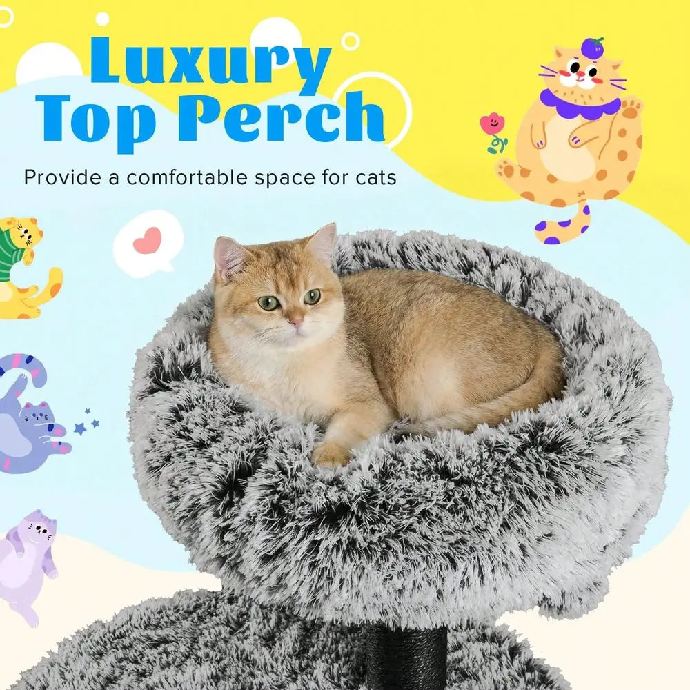 XMSJ Cat Tree Tower Multilevel Activity Center Cozy Perch