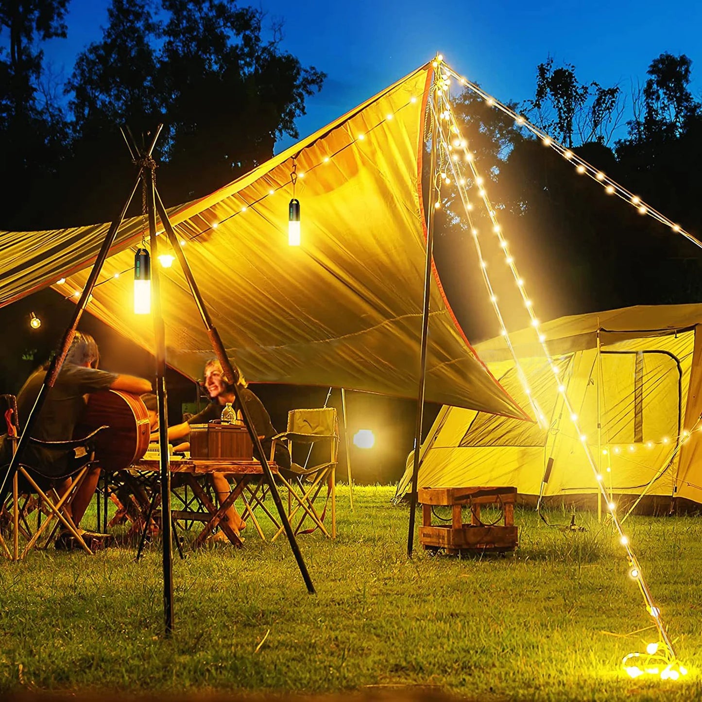 LIXADA Type C Rechargeable Outdoor Night Light Lantern With 4000mAh Battery