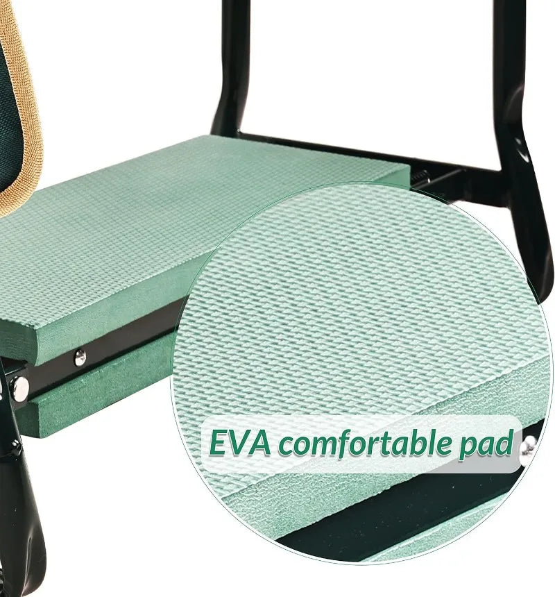 Portable Garden Kneeler And Seat With Tool Pouches Foldable Bench
