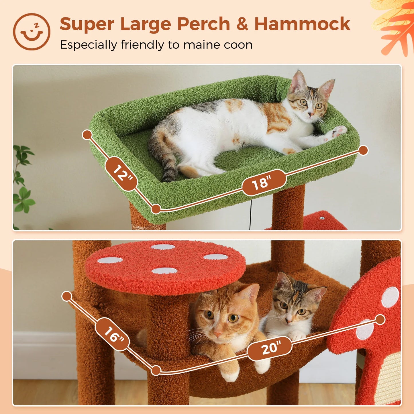 PAWZ Road Multi Level Cat Tree With Scratching Posts