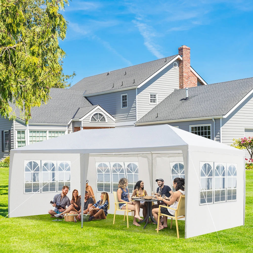 Outdoor Party Tent With Removable Sidewalls Waterproof Canopy Gazebo