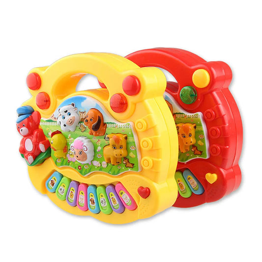 Baby Musical Toy Keyboard With Animal Sounds And Flashing Lights
