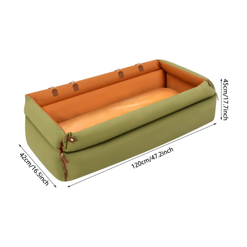 Foldable Travel Pet Car Seat Bed Anti Slip For Vehicle