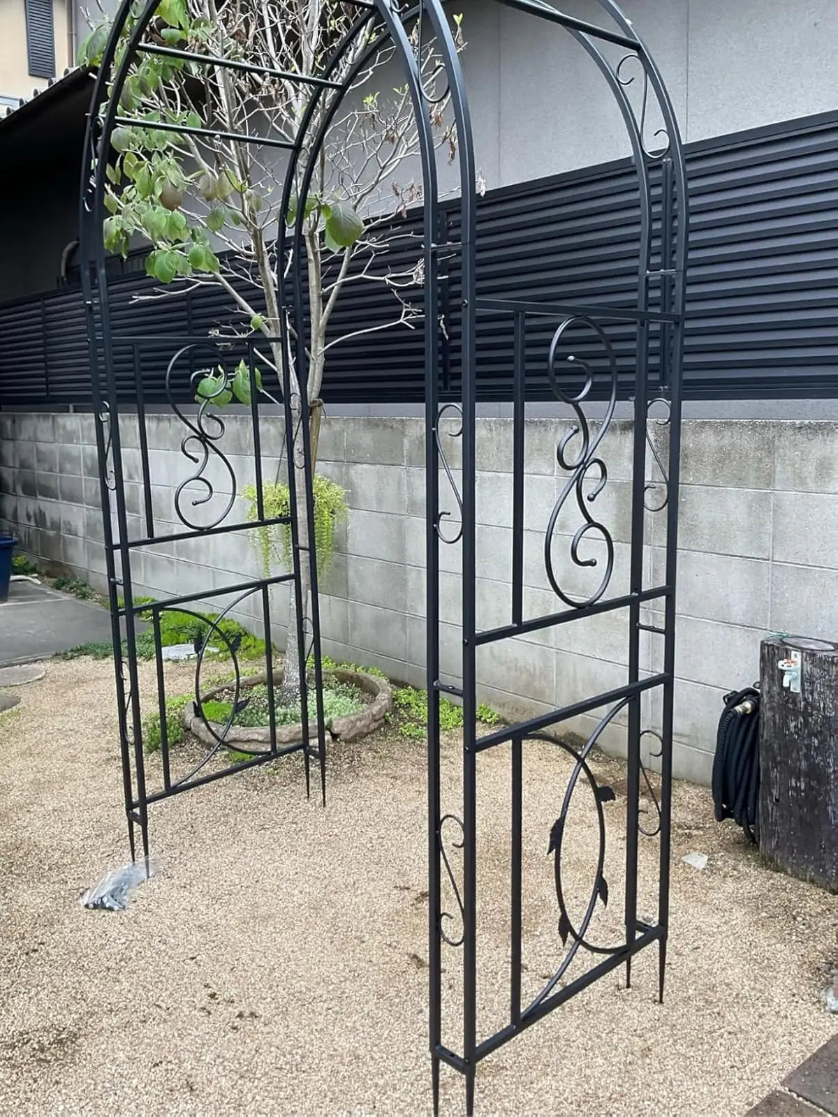 Heavy Duty Metal Garden Arbor Plant Arch Trellis for Climbing Vines
