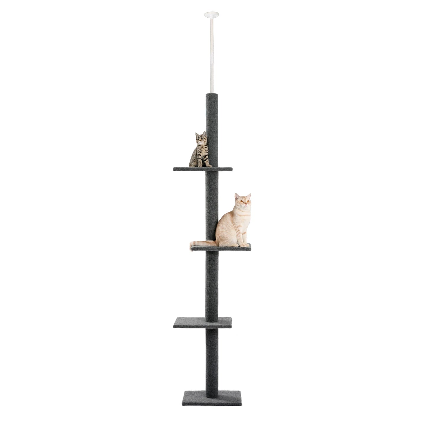 PEQULTI Adjustable Height Cat Tree Indoor Scratching Posts For Cats