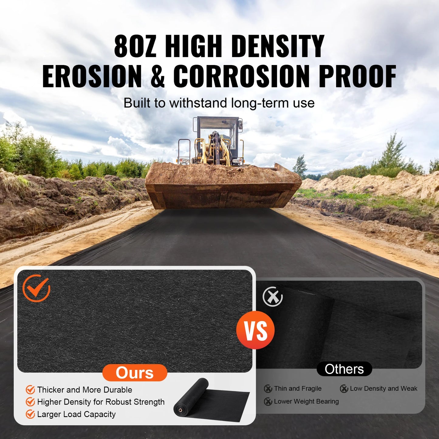 Non Woven Geotextile Fabric For Weed Barrier And Drainage