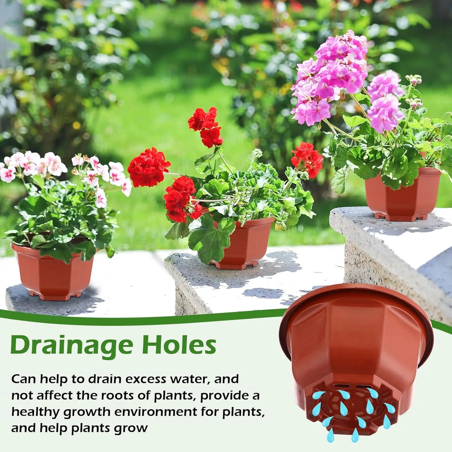 24 Pack Hanging Planter Pots With Hooks For Indoor Outdoor
