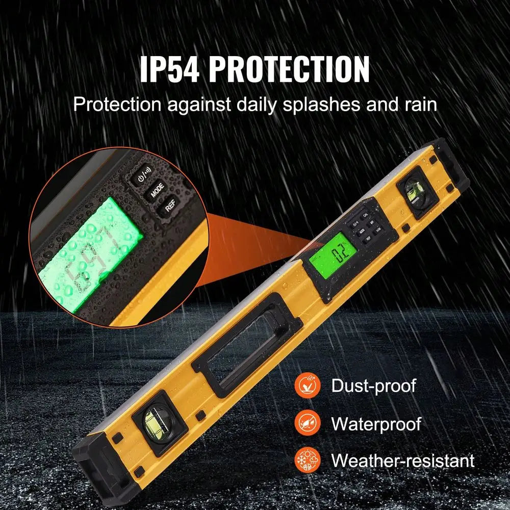 Torpedo Level With LED Backlit Screen 0-360 Degree Scale