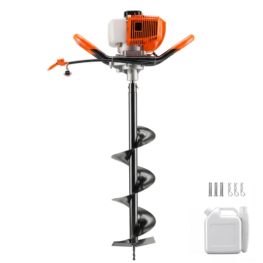 HiMISS 43cc Gas Powered Post Hole Digger Earth Auger