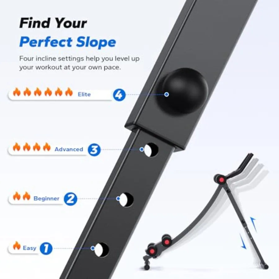 Dual Track Ab Machine Adjustable Ab Trainer For Home Gym Ergonomic Arc